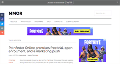 Desktop Screenshot of mmor.org